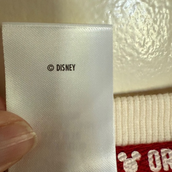 Disneyland Original Mickey Mouse Pullover Sweatshirt Cream Size XXL - Picture 9 of 12